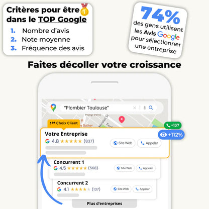 Plaque avis google